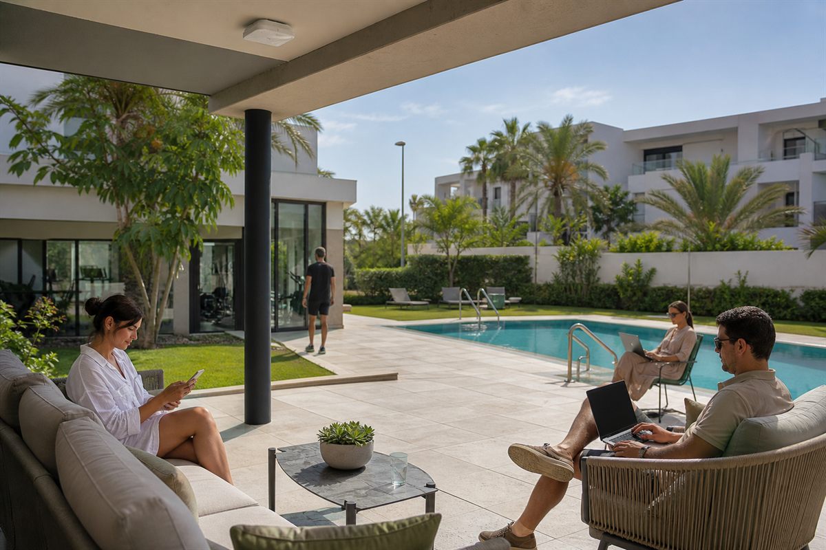 WiFi profesional en piscina y zonas comunes de una comunidad de vecinos